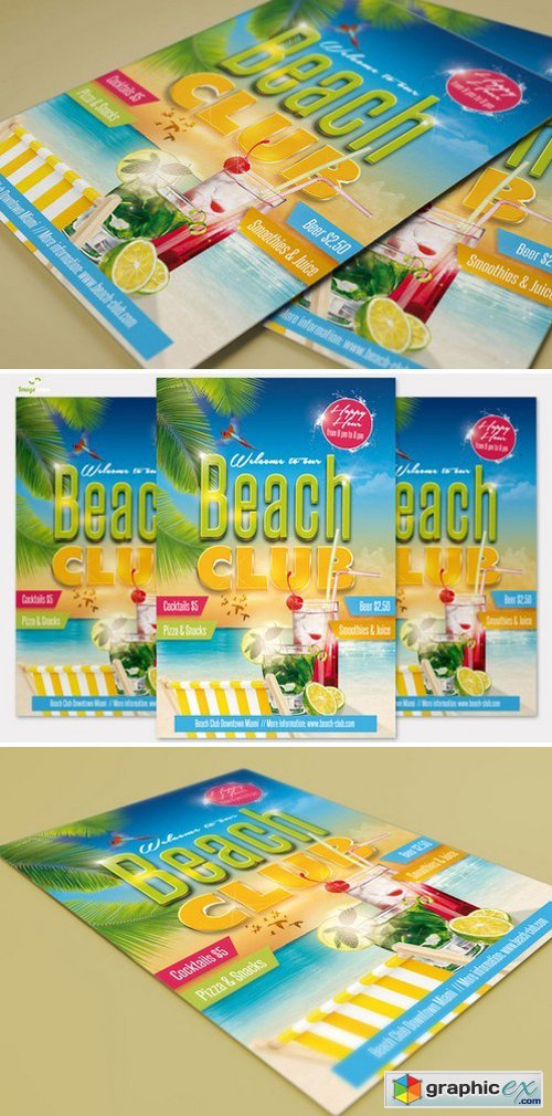Beach Club Flyer