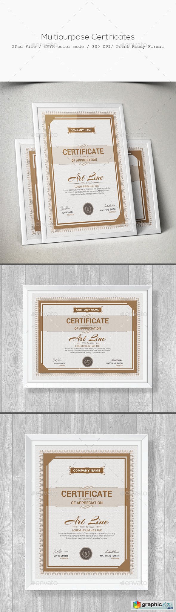 Multipurpose Certificates