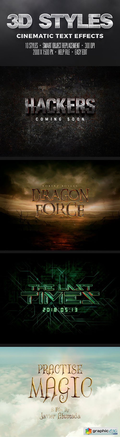 Cinematic Text Effects Vol.3 » Free Download Vector Stock Image ...