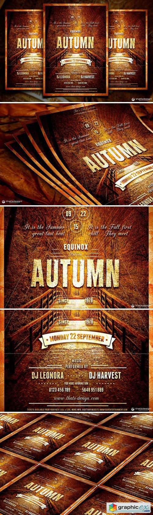 Autumn Equinox Flyer Template