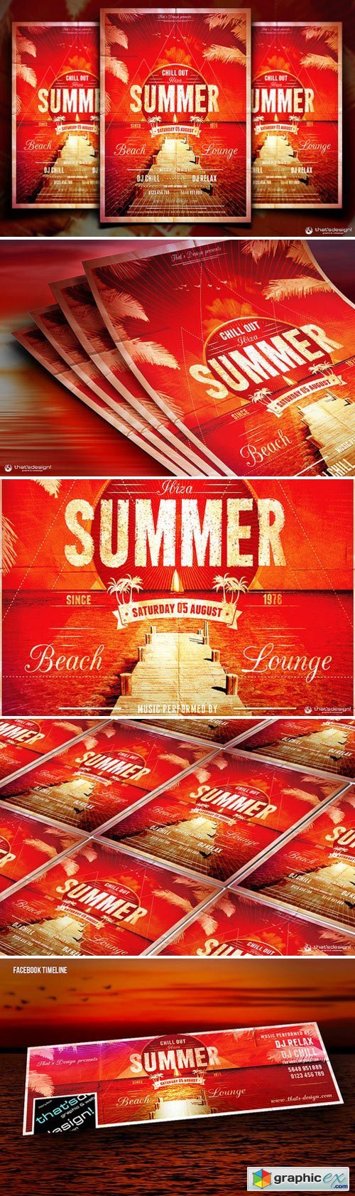 Summer Lounge Flyer Template V1