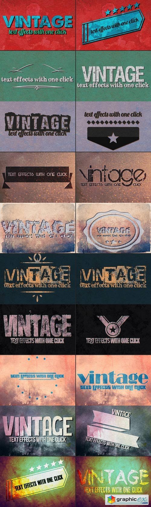 Vintage Text Effects Ver. 1