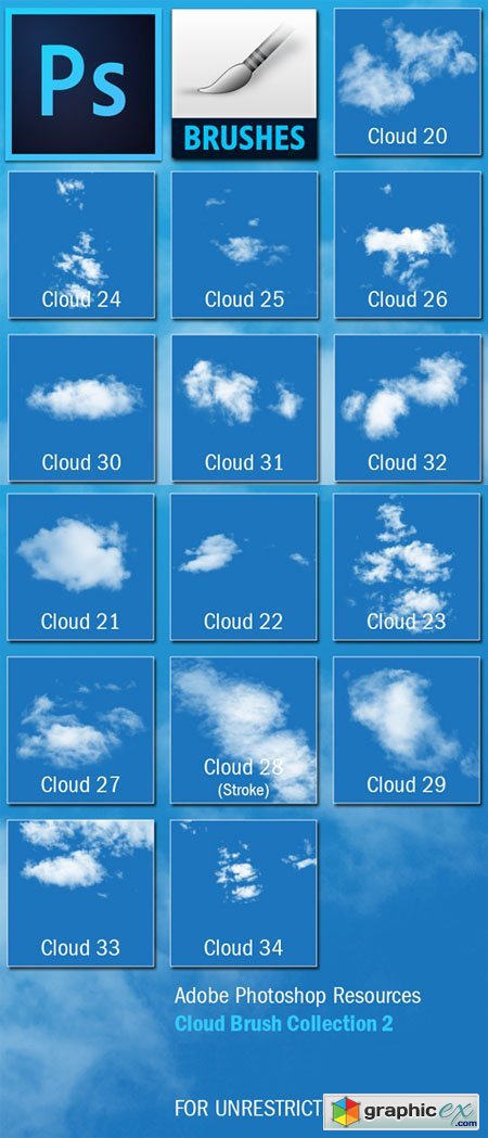 Cloud Photoshop Brushes Collection