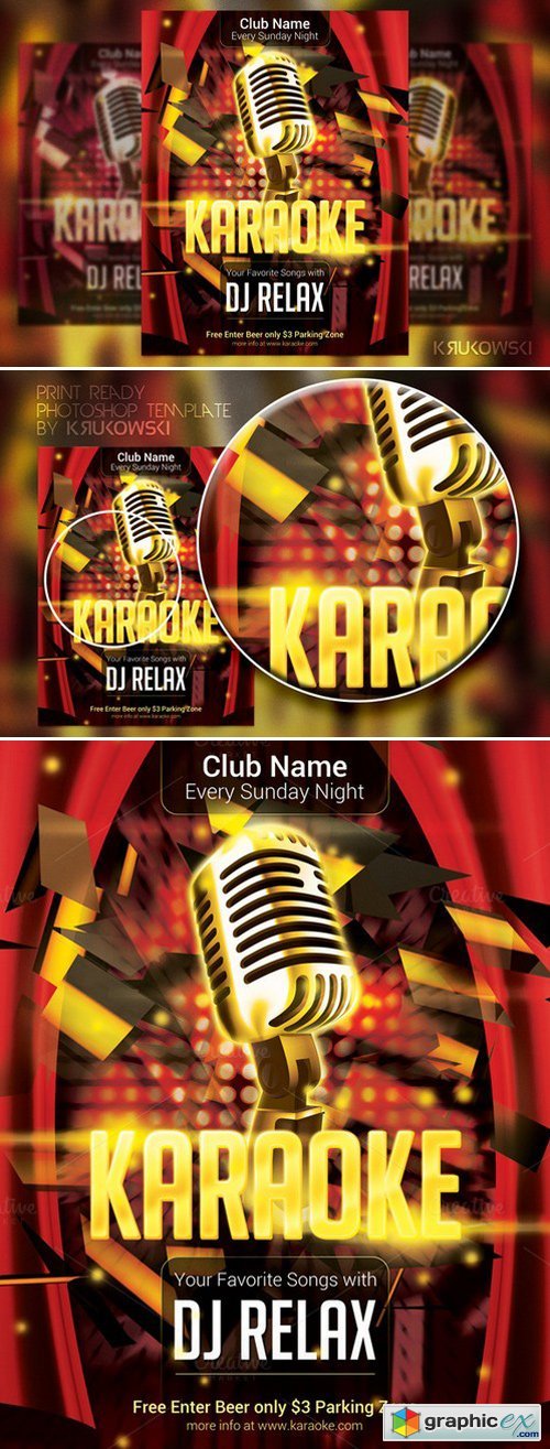 Karaoke Club Flyer