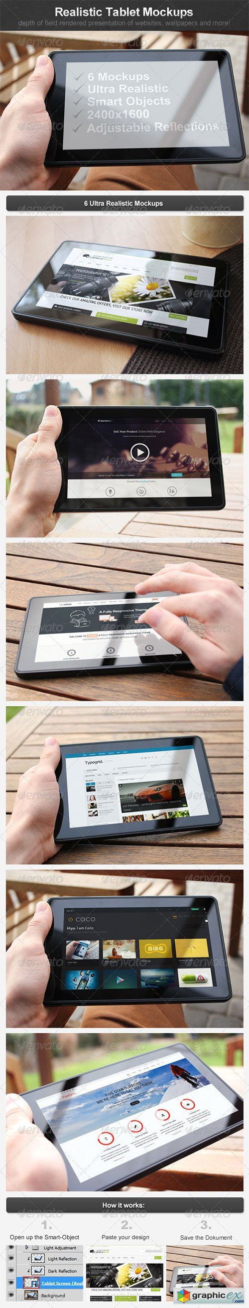 Realistic Tablet Mockups