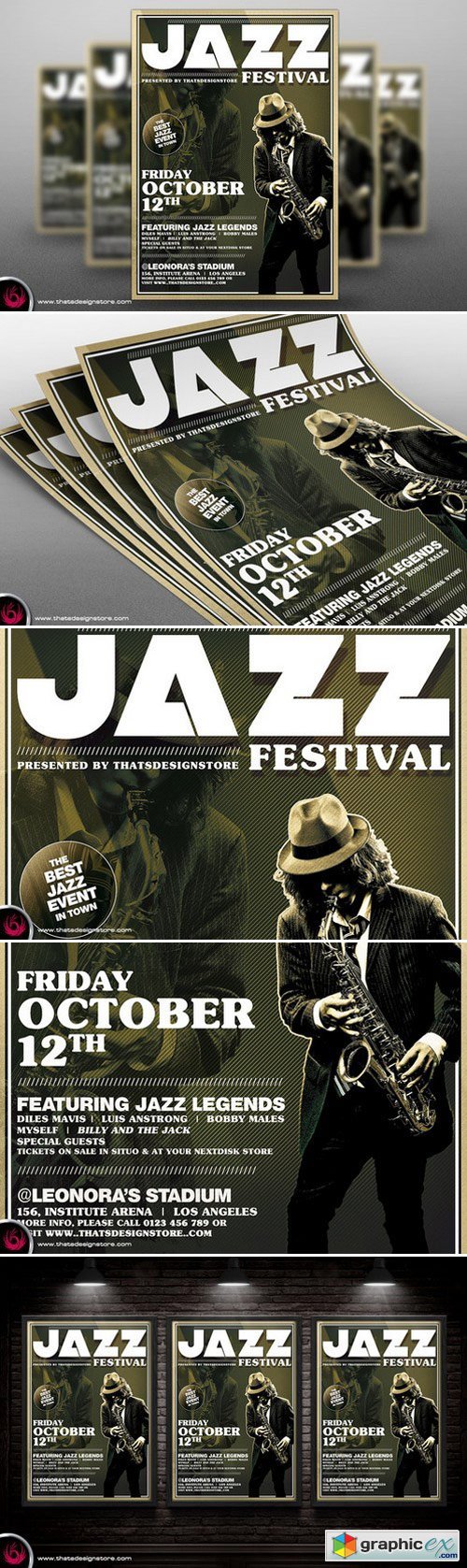 Jazz Festival Flyer Template V3
