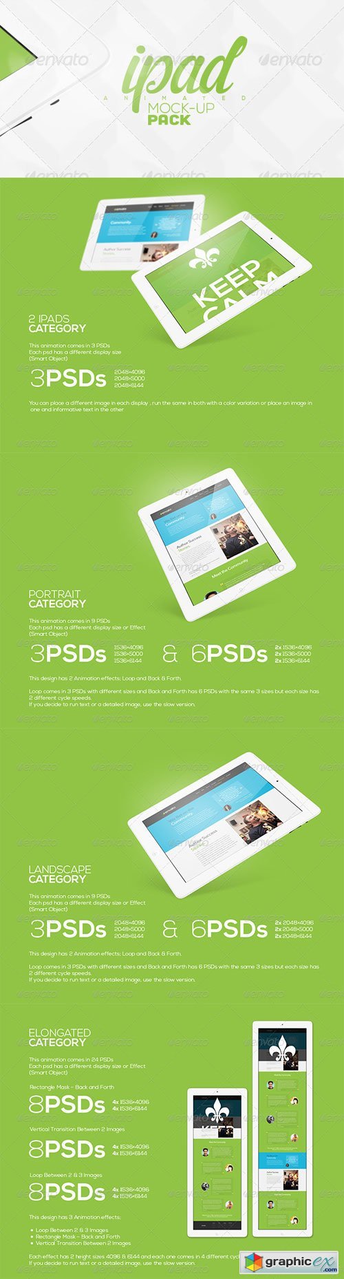 Animated Tablet Mock-up Pack