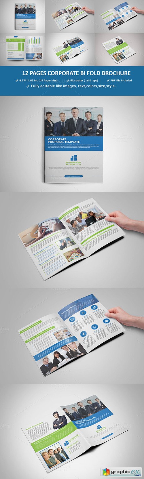 12 Pages Corporate Brochure Template