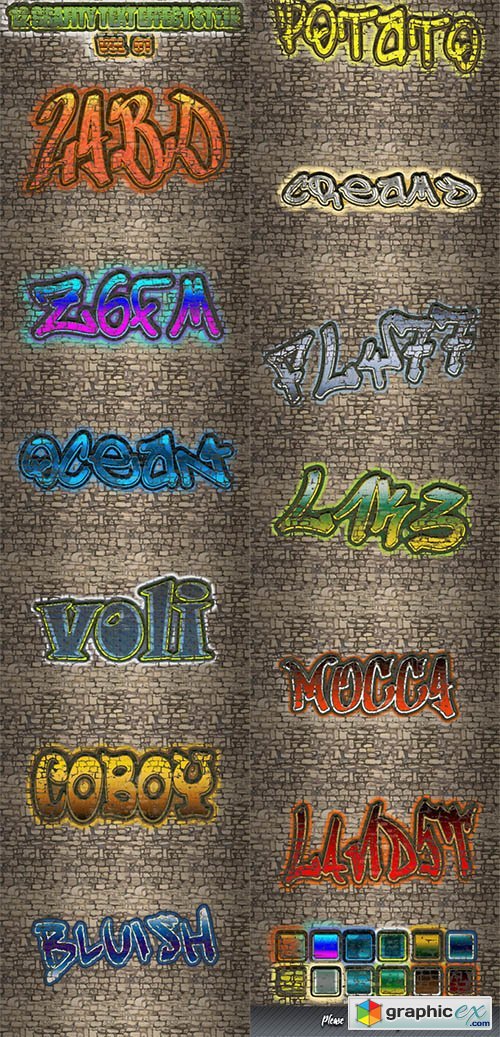 12 Grafity Text Effect Style Vol 2