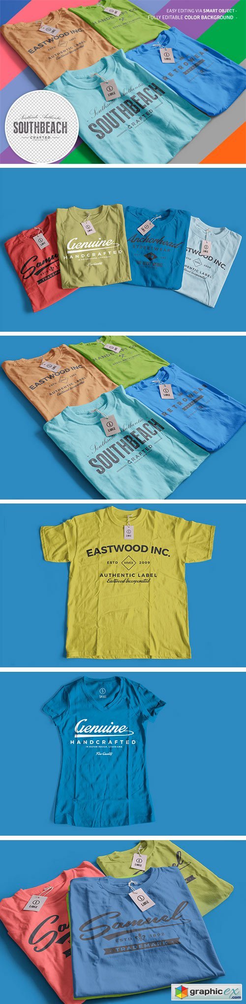 Infinity Color T-Shirt Mockups