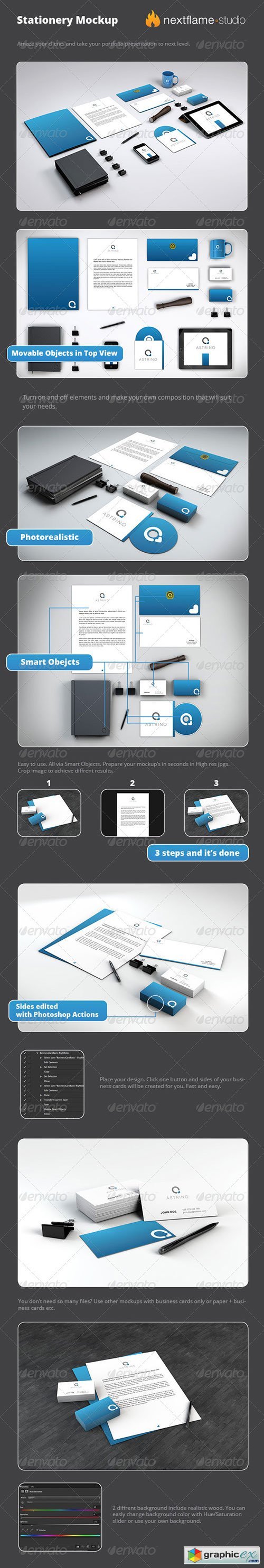 Stationery Mockup Pack - Smart Obejcts