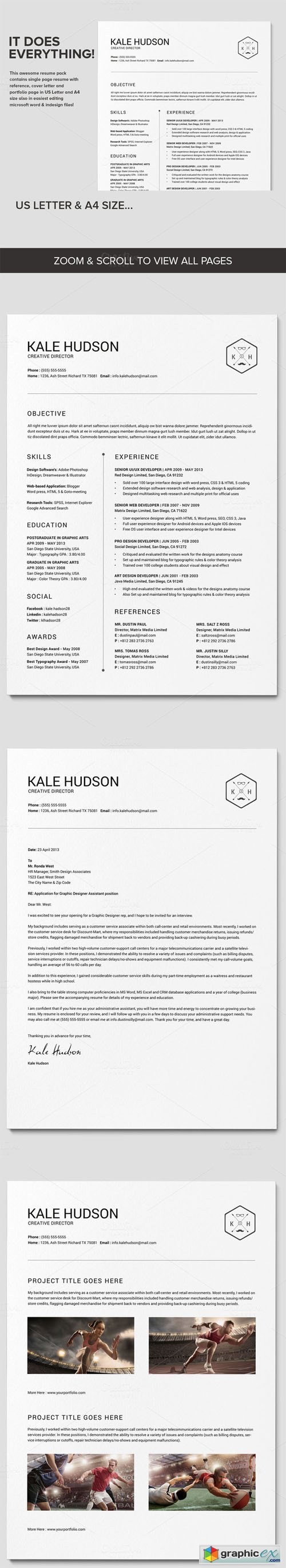 Clean Resume CV - Hudson