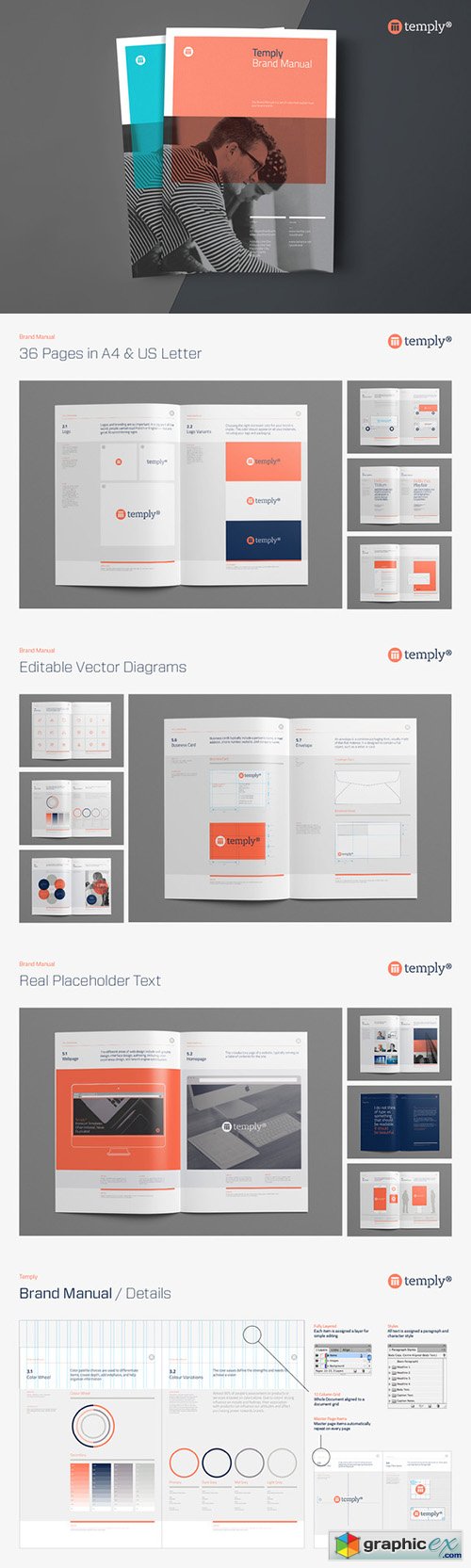 Brand Manual Template » Free Download Vector Stock Image Icon