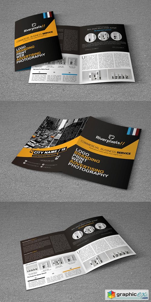 Modern A4 Bi-Fold Brochure
