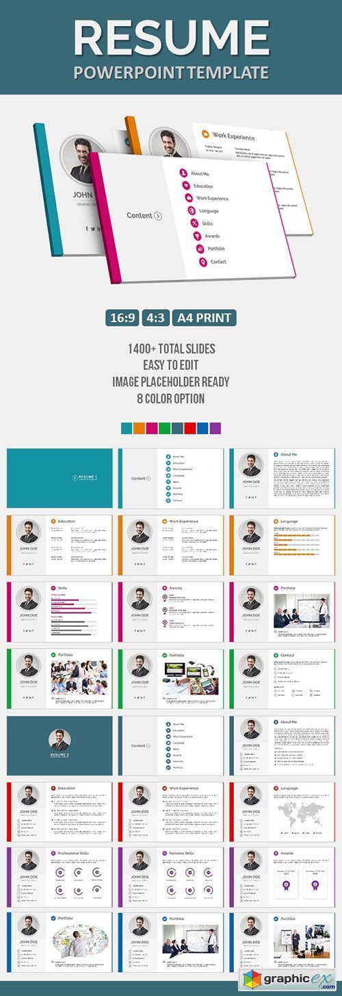 Resume PowerPoint Template