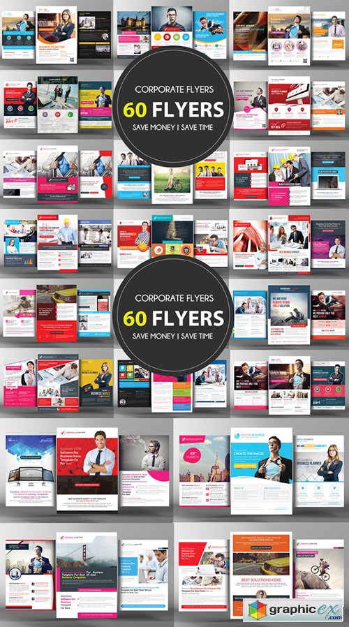 60 Corporate Business Flyers Bundle