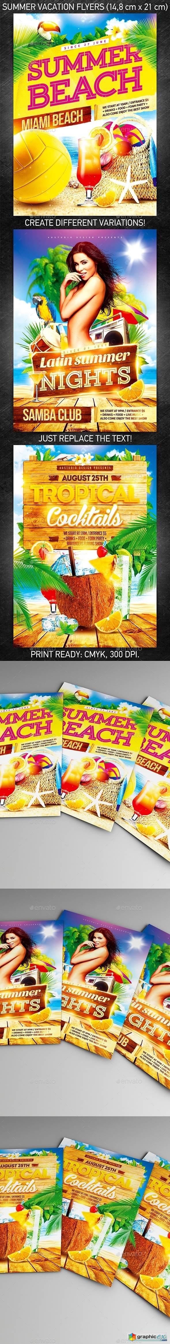 Summer Vacation Flyer Bundle vol2