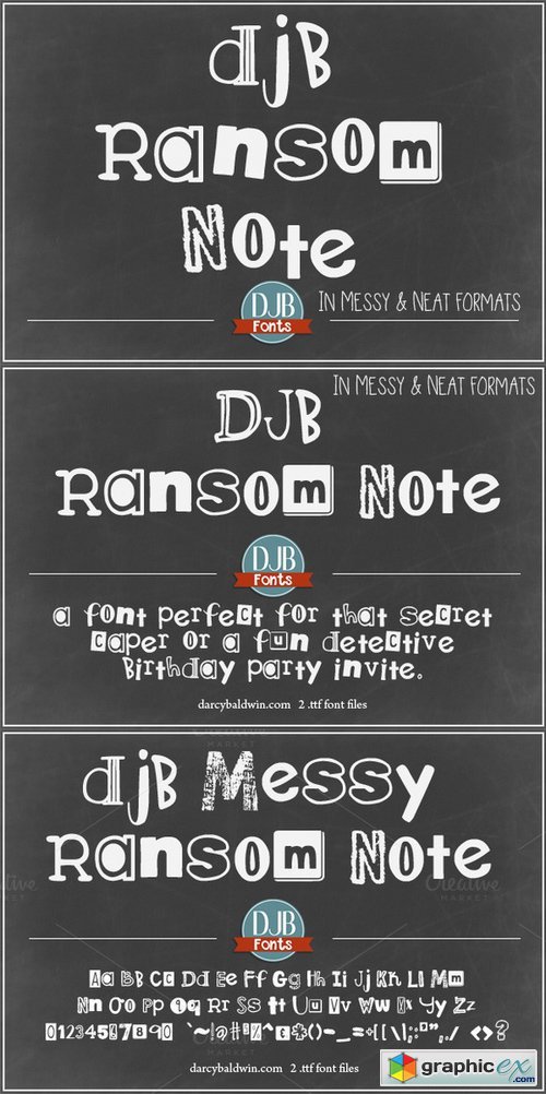 DJB Ransom Note Font