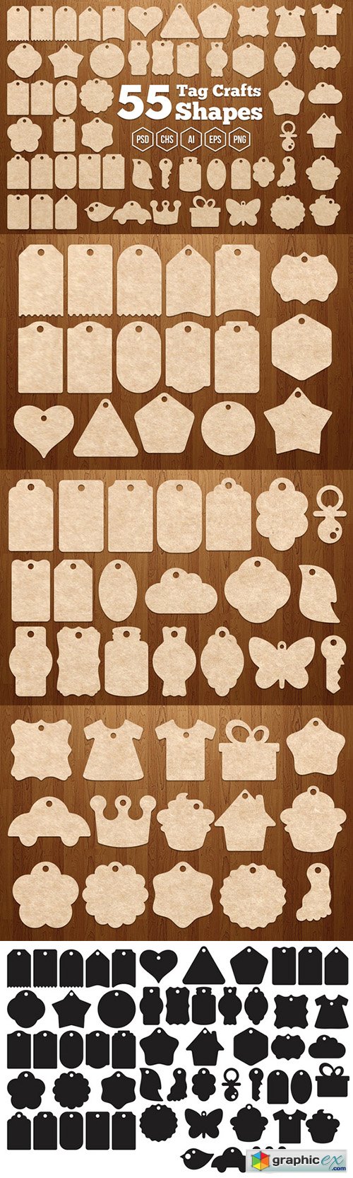 55 Tag Crafts Shapes