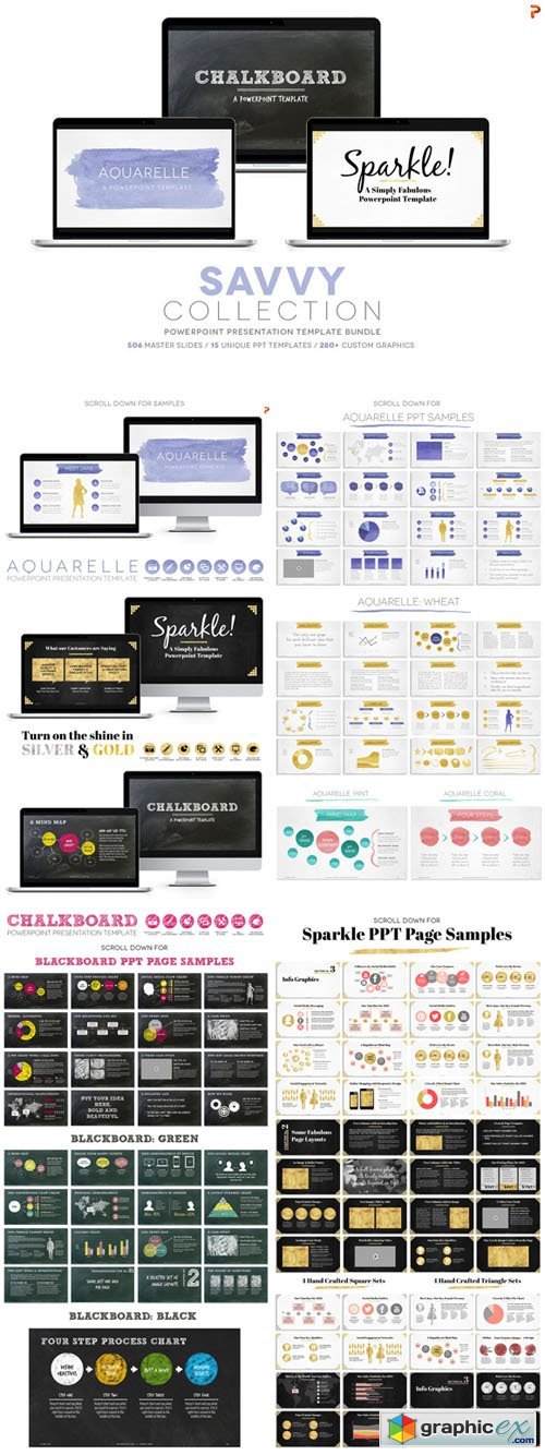 Savvy Collection PPT Template Bundle