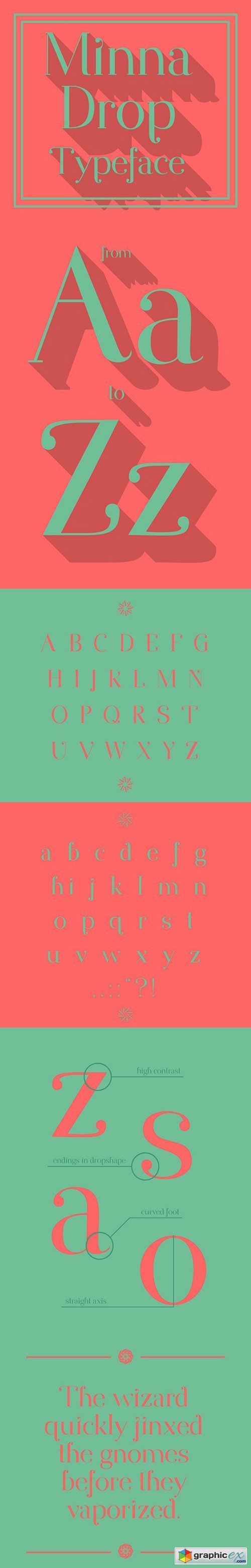 Minna Drop Typeface