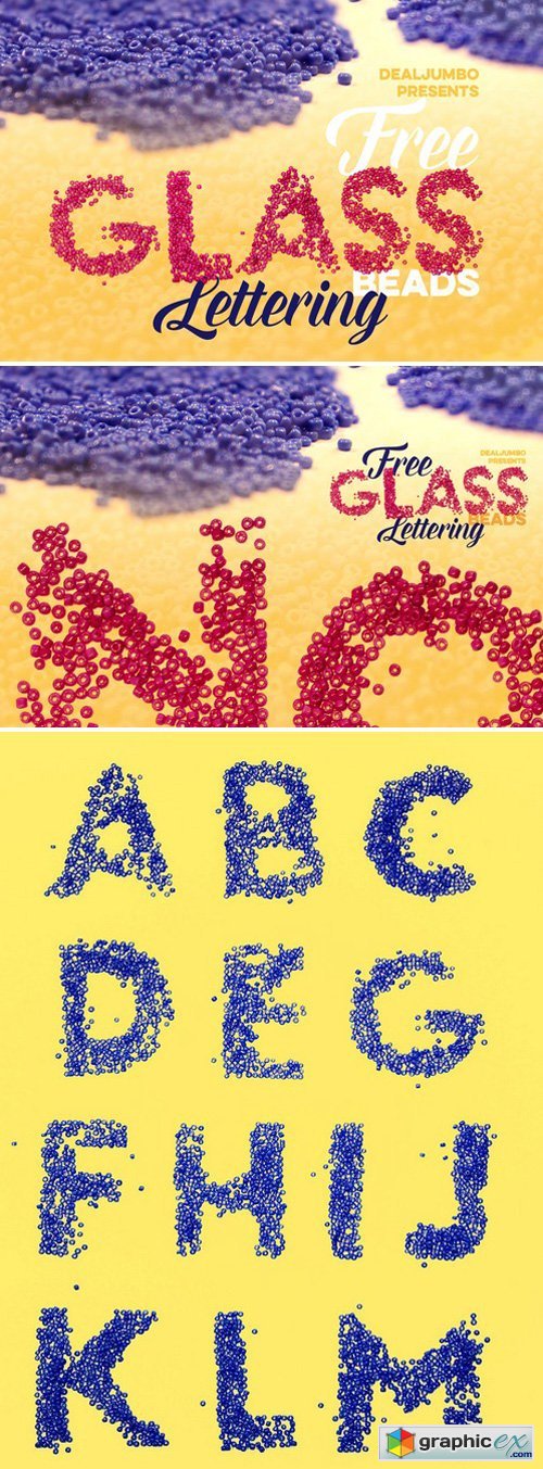 Glass Beads Lettering