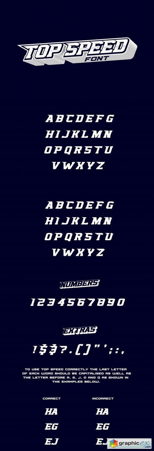 Top Speed Font