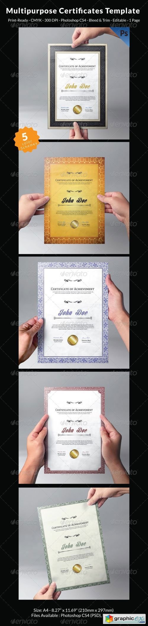 Multipurpose Certificates Template 7251806