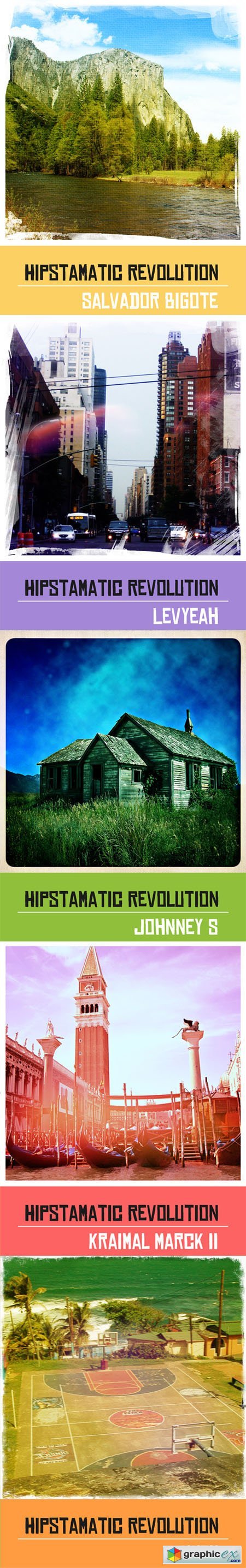 HipstaRev - Photoshop Actions Pack - Lens, Film and Flash Effects