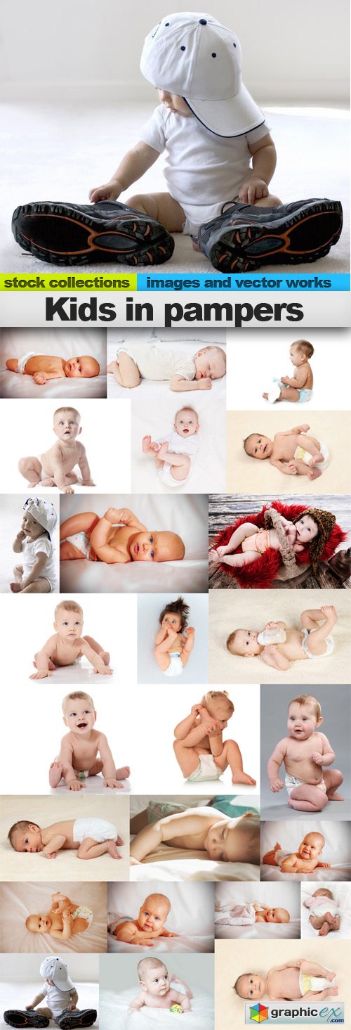 Kids in pampers, 25 x UHQ JPEG