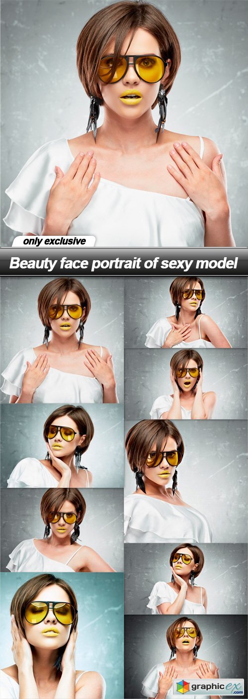 Beauty face portrait of sexy model - 9 UHQ JPEG