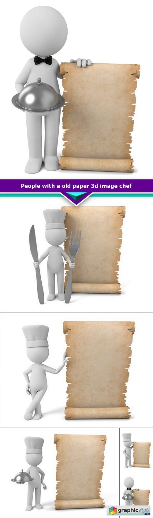 People with a old paper 3d image chef 5x JPEG