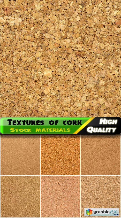 Textures of cork and plywood and chipboard - 25 HQ Jpg