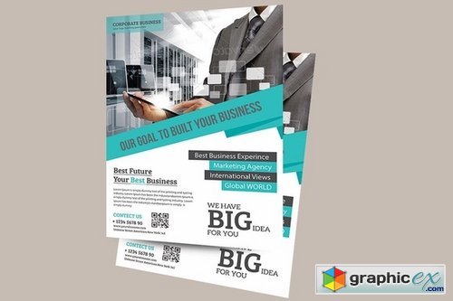 Corporate Business Flyer Template 360133