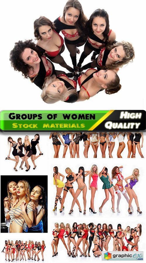 Groups of beautiful sexy women and girls - 25 HQ Jpg
