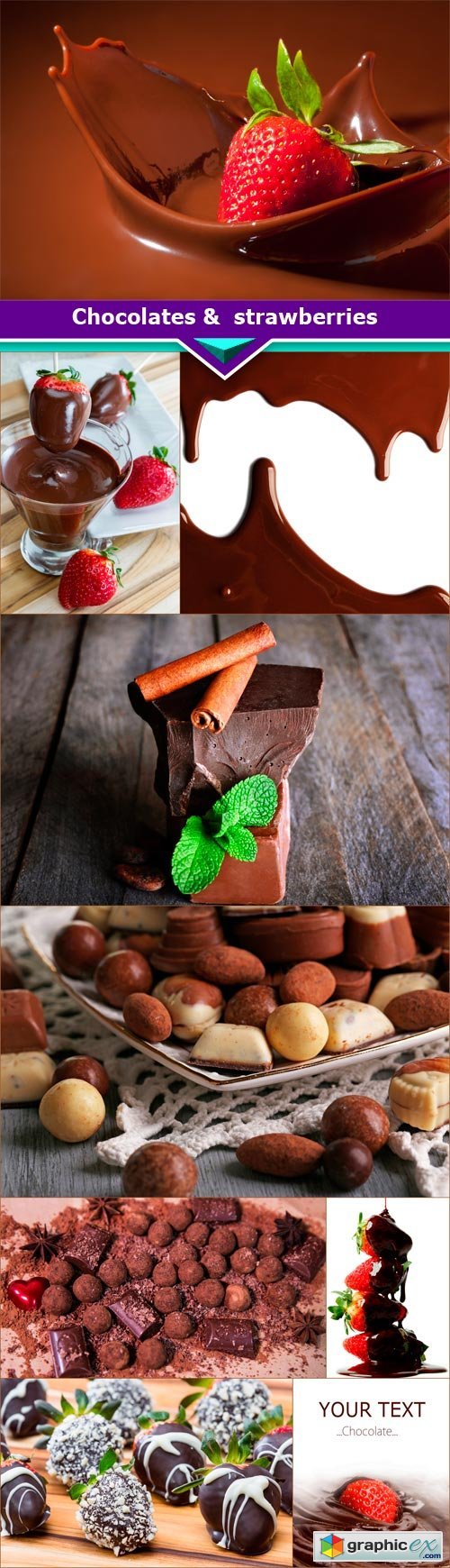 Chocolates &  strawberries 9x JPEG