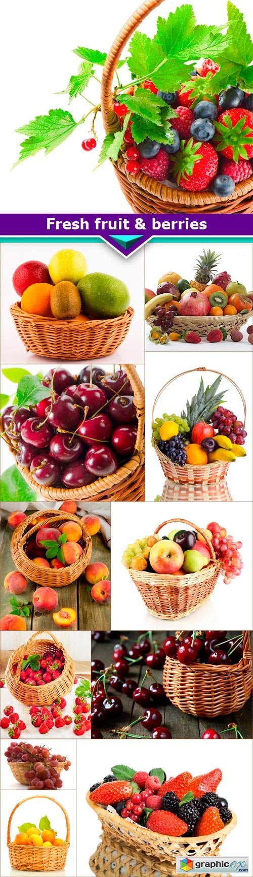 Fresh fruit & berries 12x JPEG