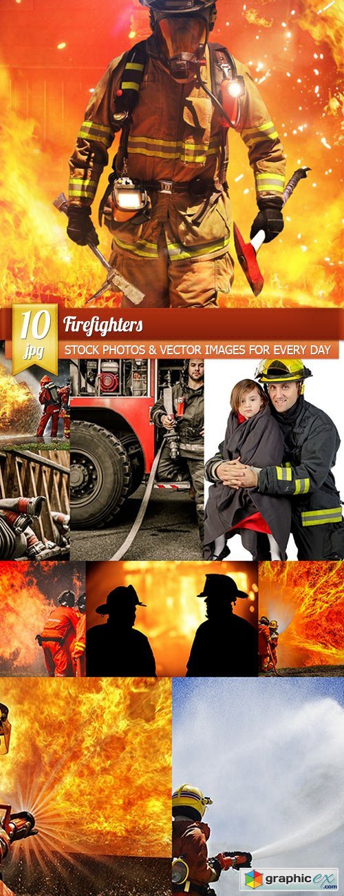 Firefighters, 10 x UHQ JPEG