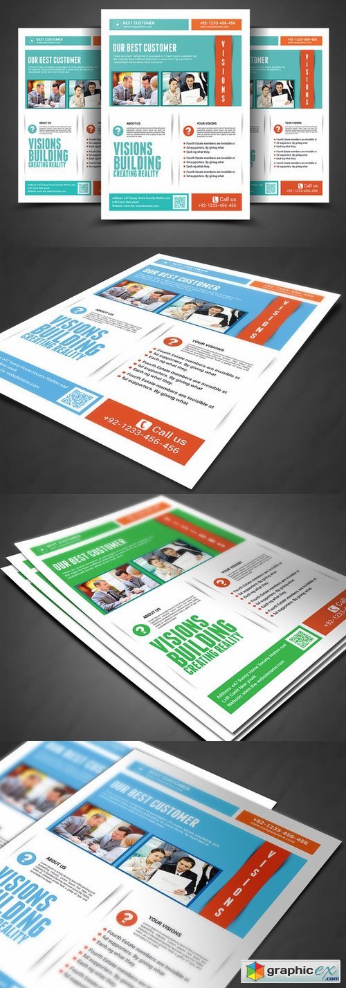 Business Firm Corporate Flyer Template