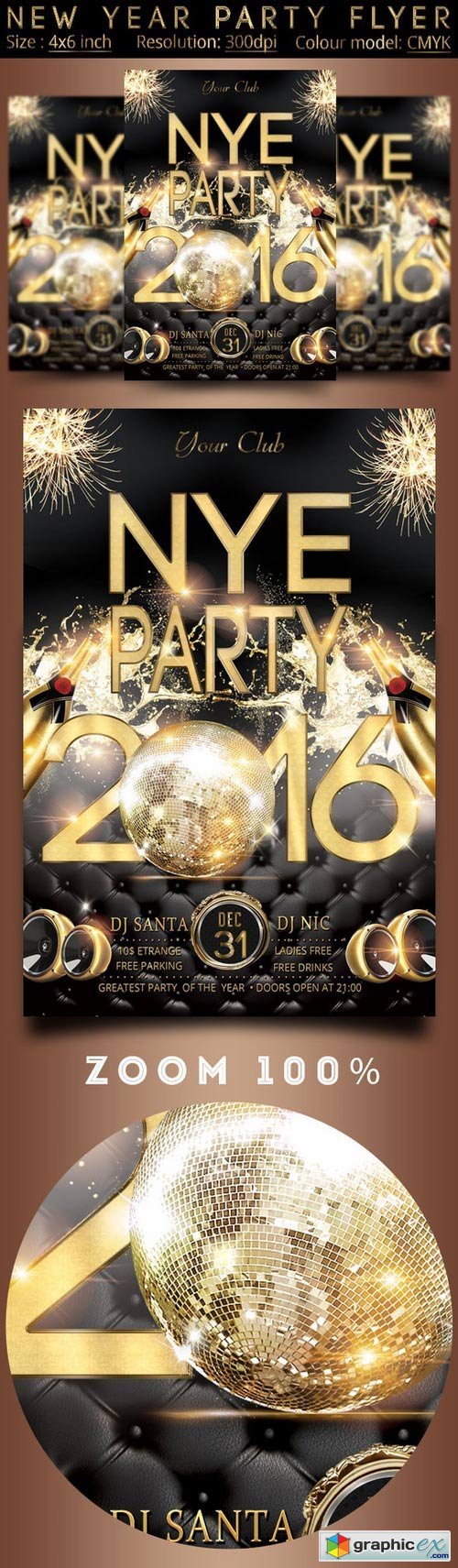 New Year Party Flyer 362874