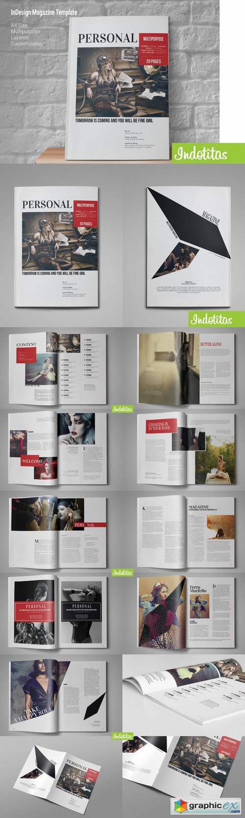 InDesign Magazine Template 187976