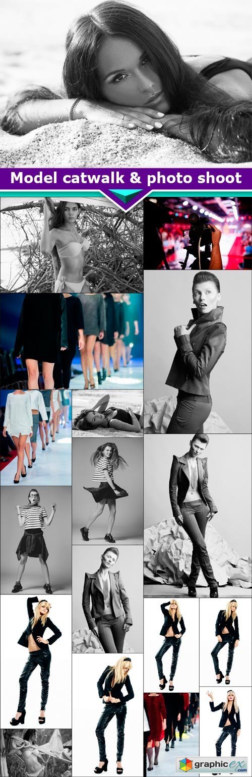 Model catwalk & photo shoot 18x JPEG