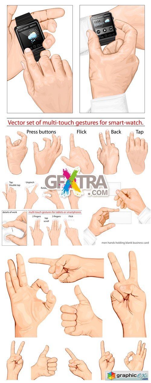 Human Gestures Vector