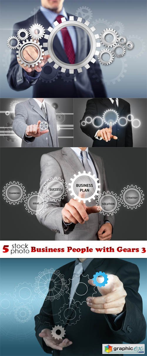 Photos - Business People with Gears 3