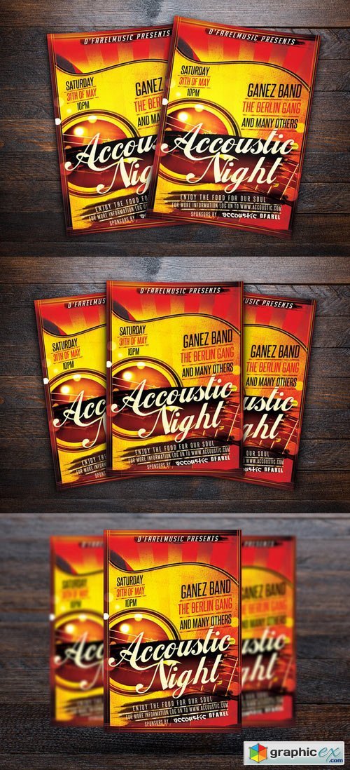Accoustic Night Concert Flyer