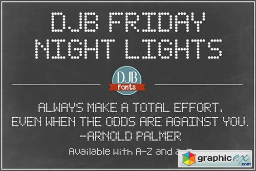 DJB Friday Night Lights Font