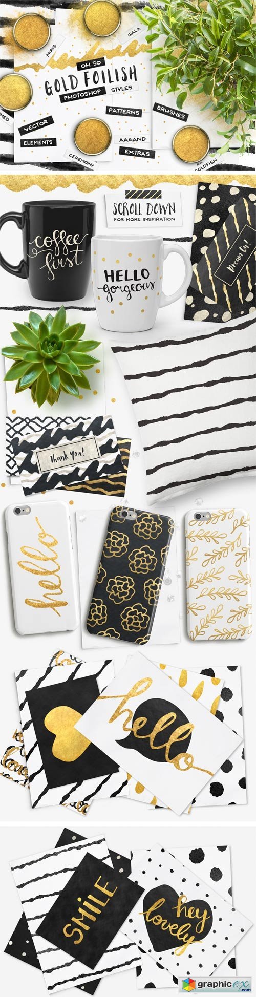 Gold Foil Styles + EXTRAS!