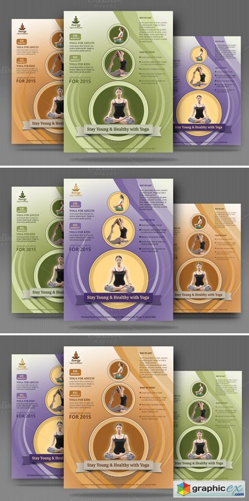 Yoga, Meditation Simple Flyer
