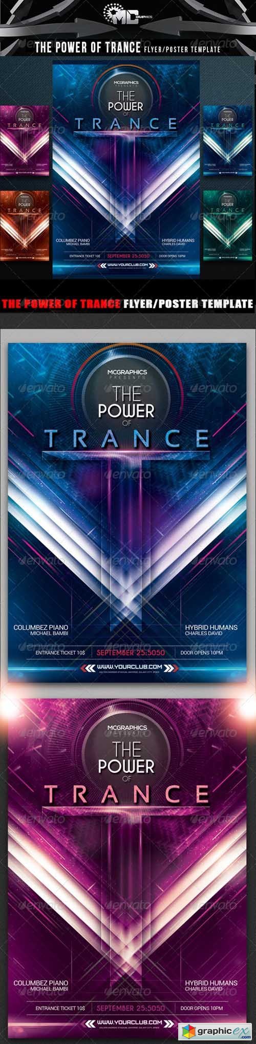 The Power of Trance Flyer/Poster Template