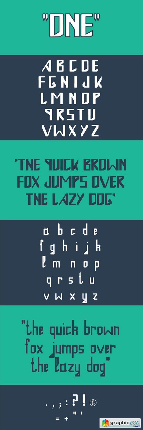 ONE Typeface